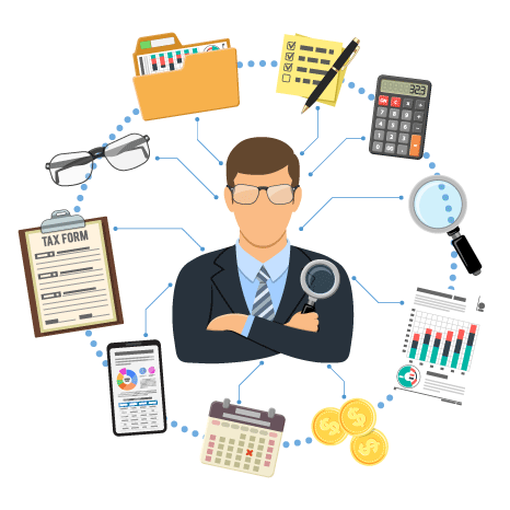 mini banner planejamento tributário vetor